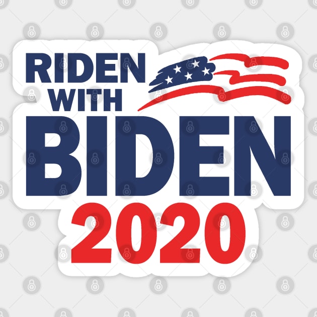 Riden With Biden 2020 Sticker by Etopix